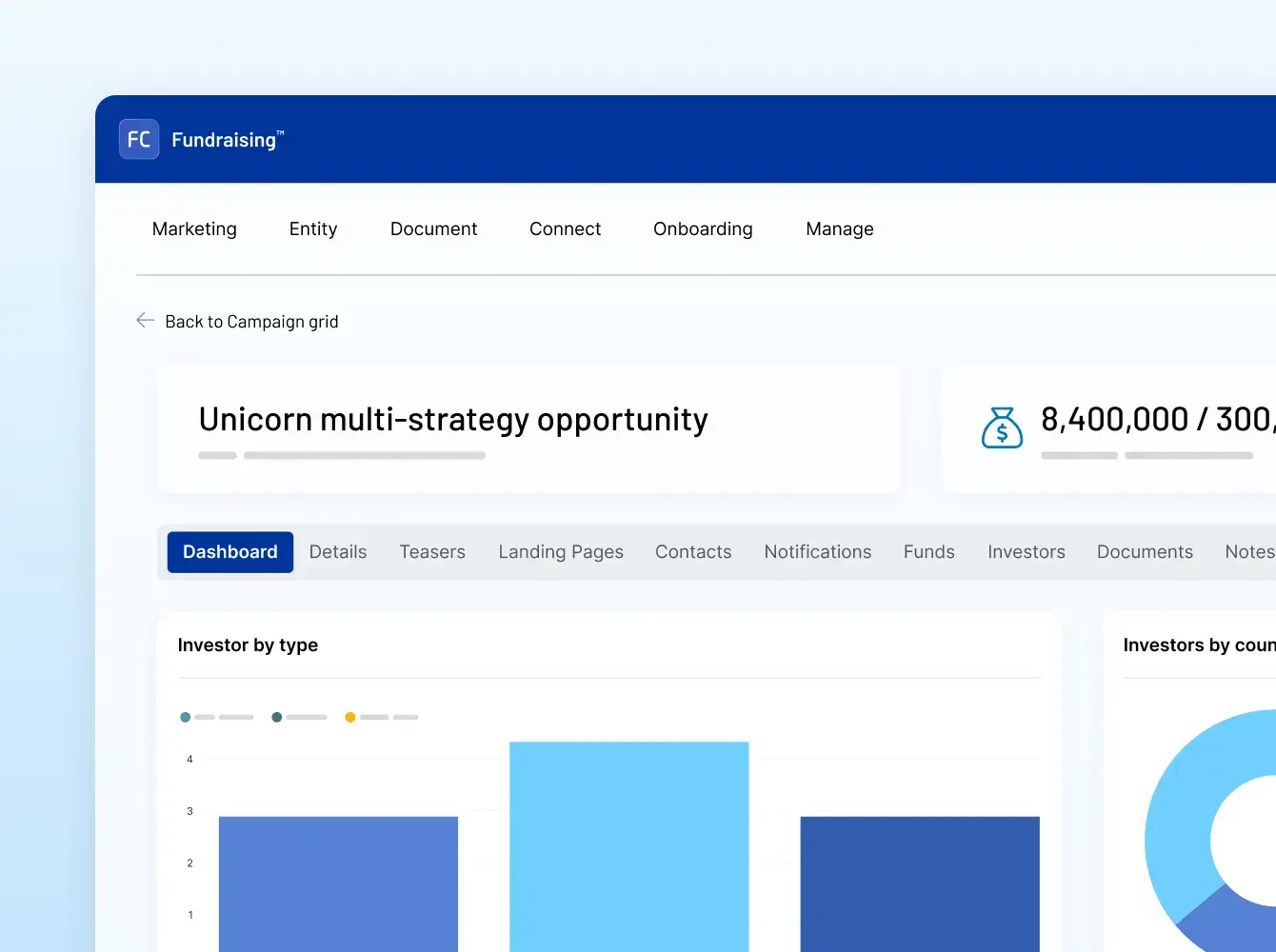 FundCentreAI Fundraising Dashboard